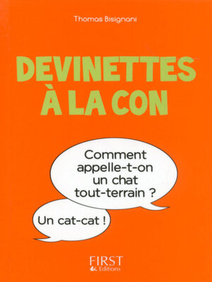 cover image of Petit Livre de--Devinettes à la con